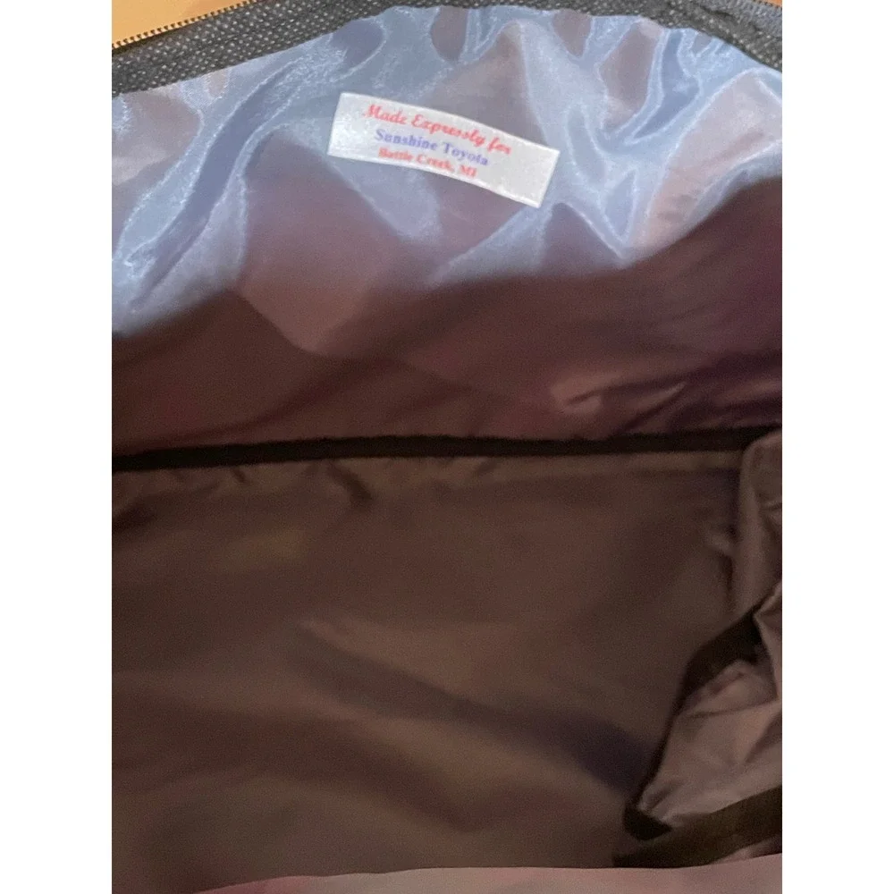 Toyota Duffel Bag Pink Black Gym Travel Gear Bag Embroidered Logo Canvas Small